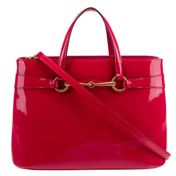 Gucci Leather Bright Bit Medium Tote - Picture 1 of 7